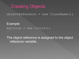 Object and class in java | PPT