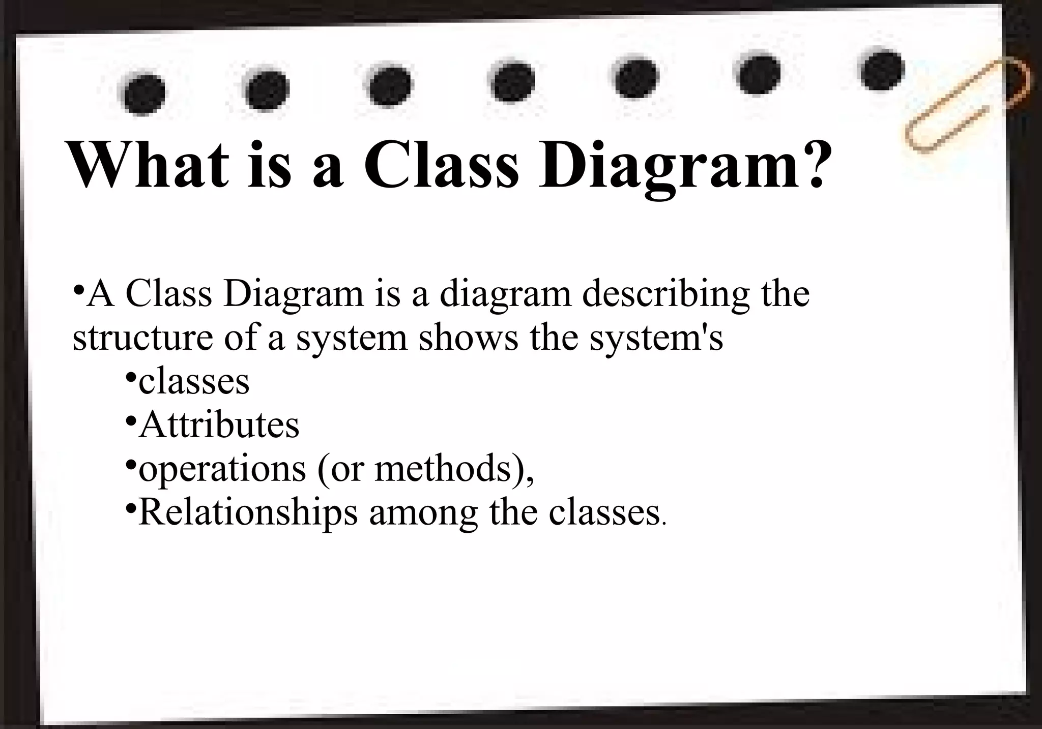Object and class relationships | PPT