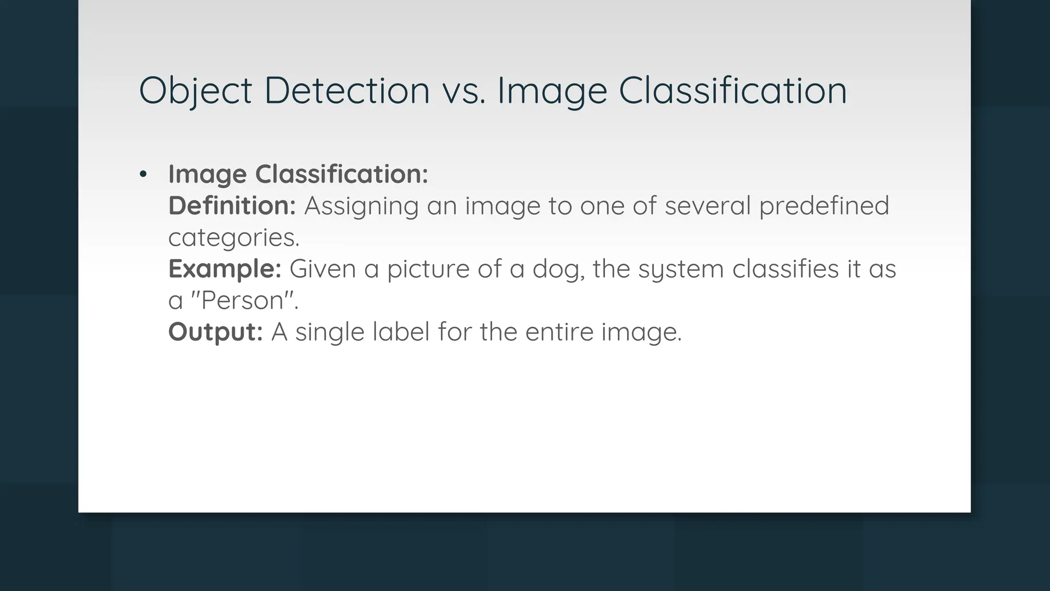 Object and motion deduction system using yolo in deep learning pptx