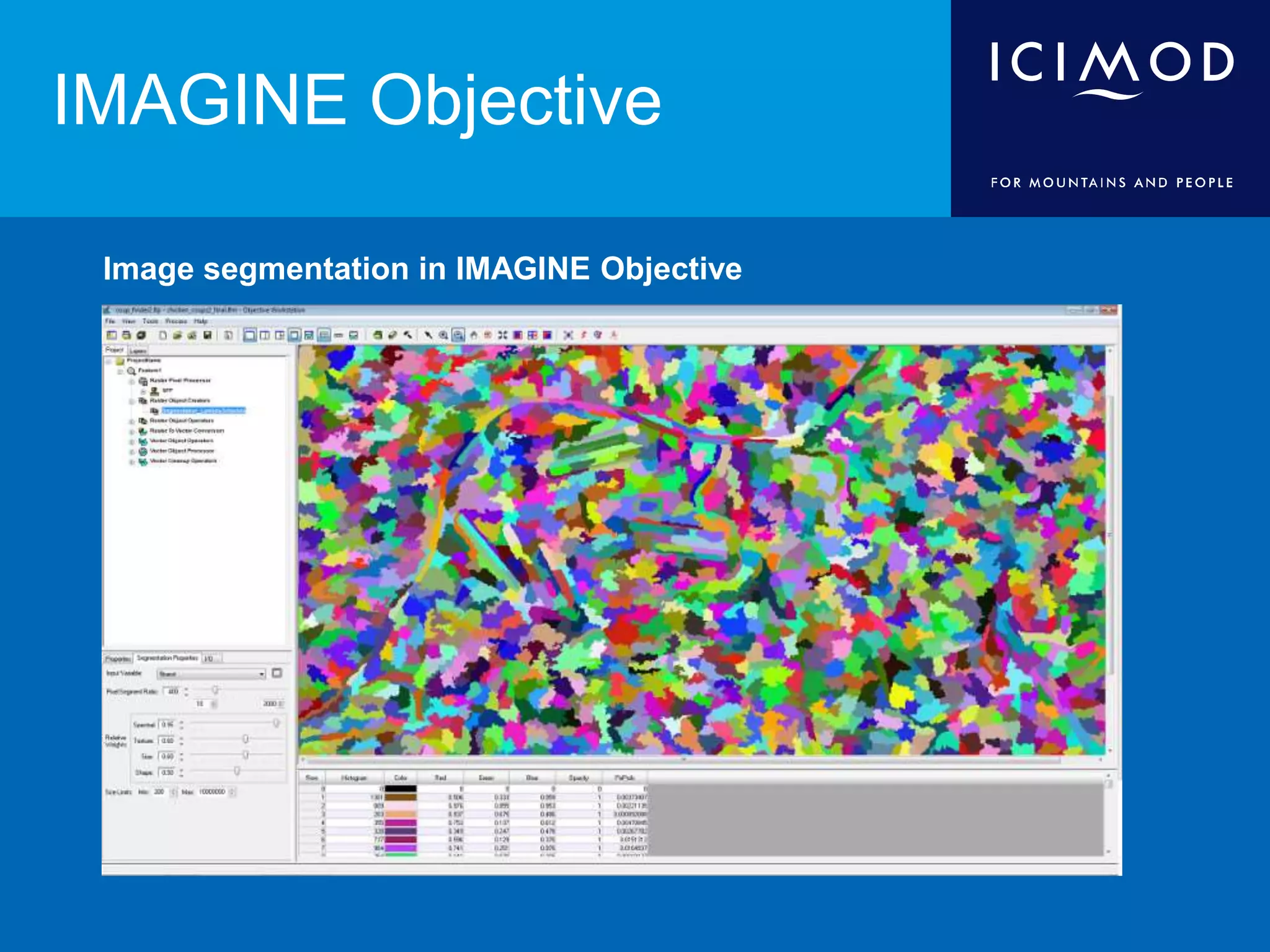 IMAGINE Objective
Image segmentation in IMAGINE Objective
 