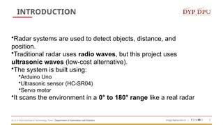 Low-Cost Object Detection Radar System Using Arduino Uno and Ultrasonic ...