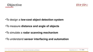 Low-Cost Object Detection Radar System Using Arduino Uno and Ultrasonic ...