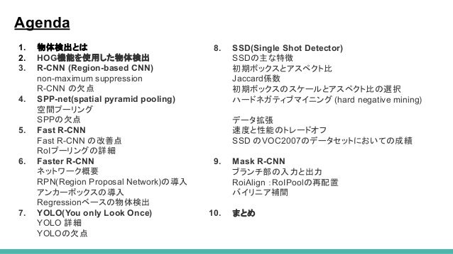 物体検出の歴史まとめ(1) 20180417
