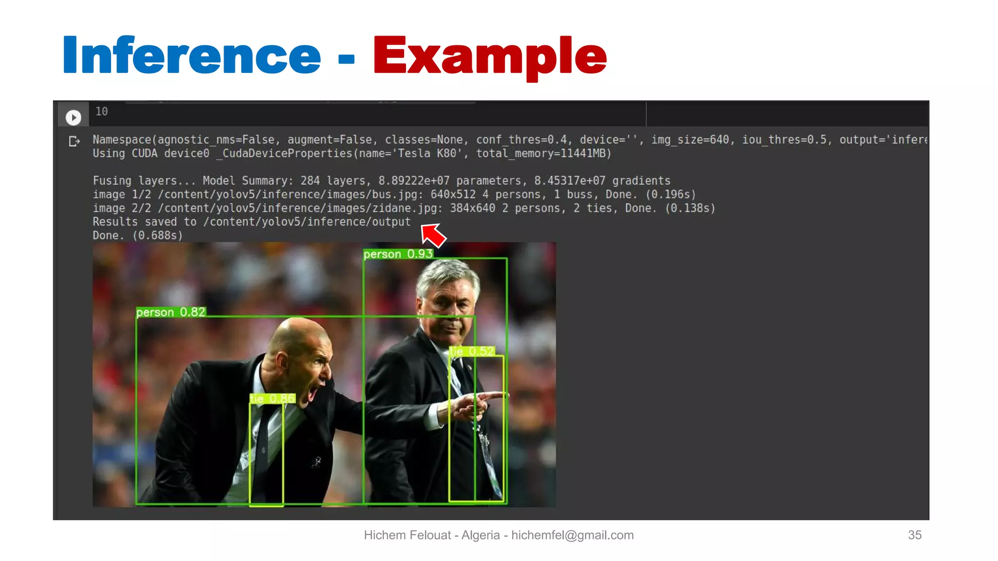Hichem Felouat - Algeria - hichemfel@gmail.com 35 Inference - Example 