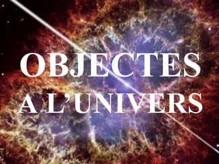 OBJECTES
A L’UNIVERS
 