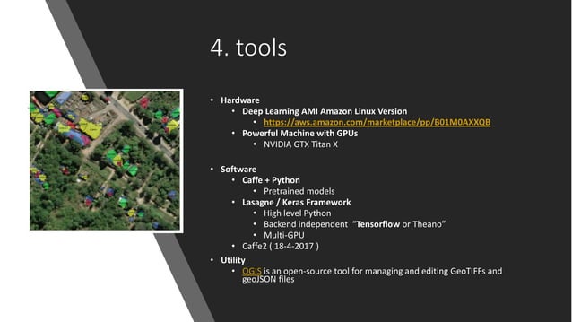 Object extraction from satellite imagery using deep learning