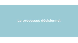 Le processus décisionnel
 