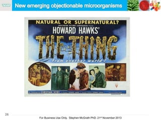 26
For Business Use Only, Stephen McGrath PhD. 21st November 2013
 