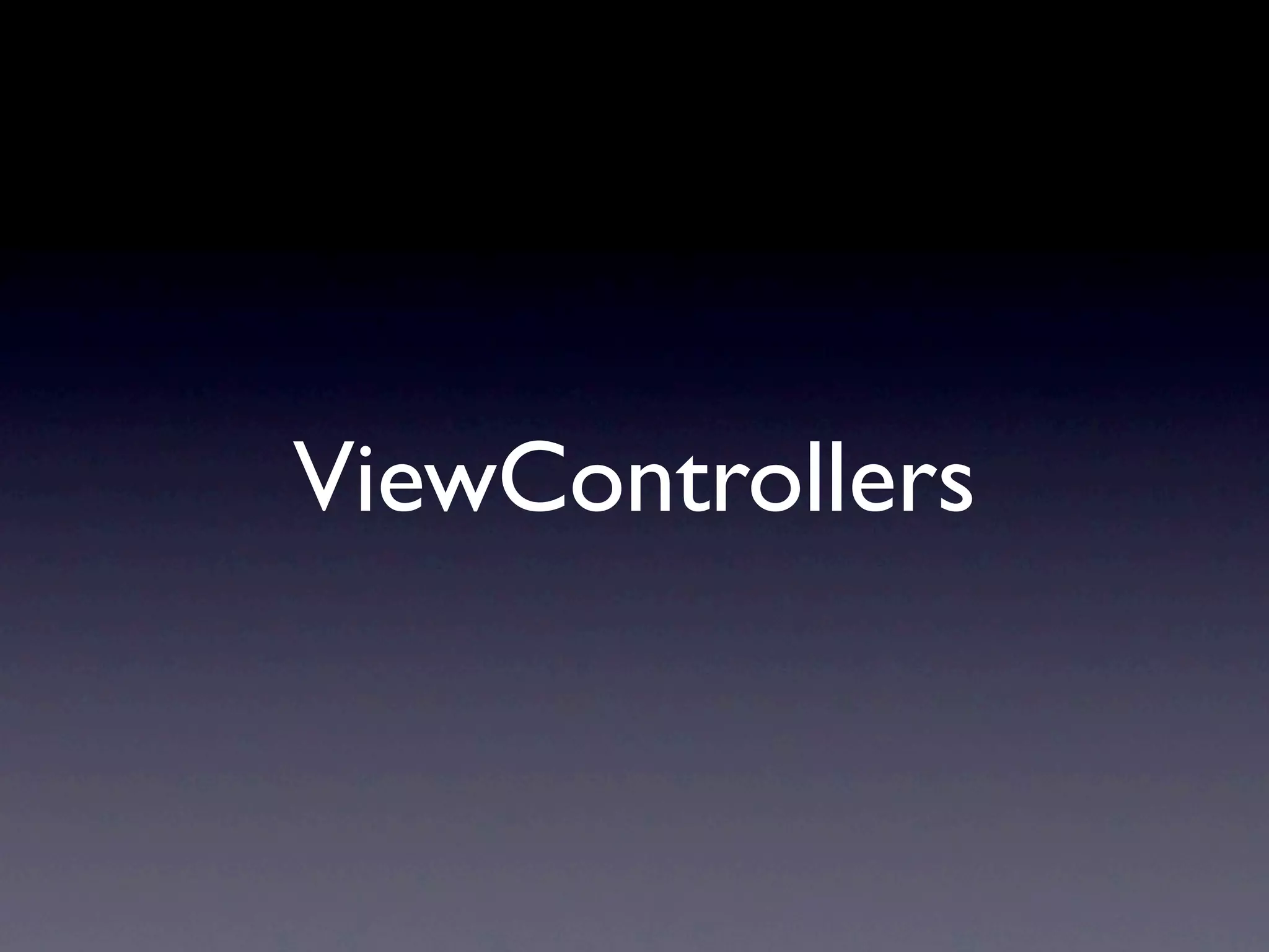 ViewControllers
 