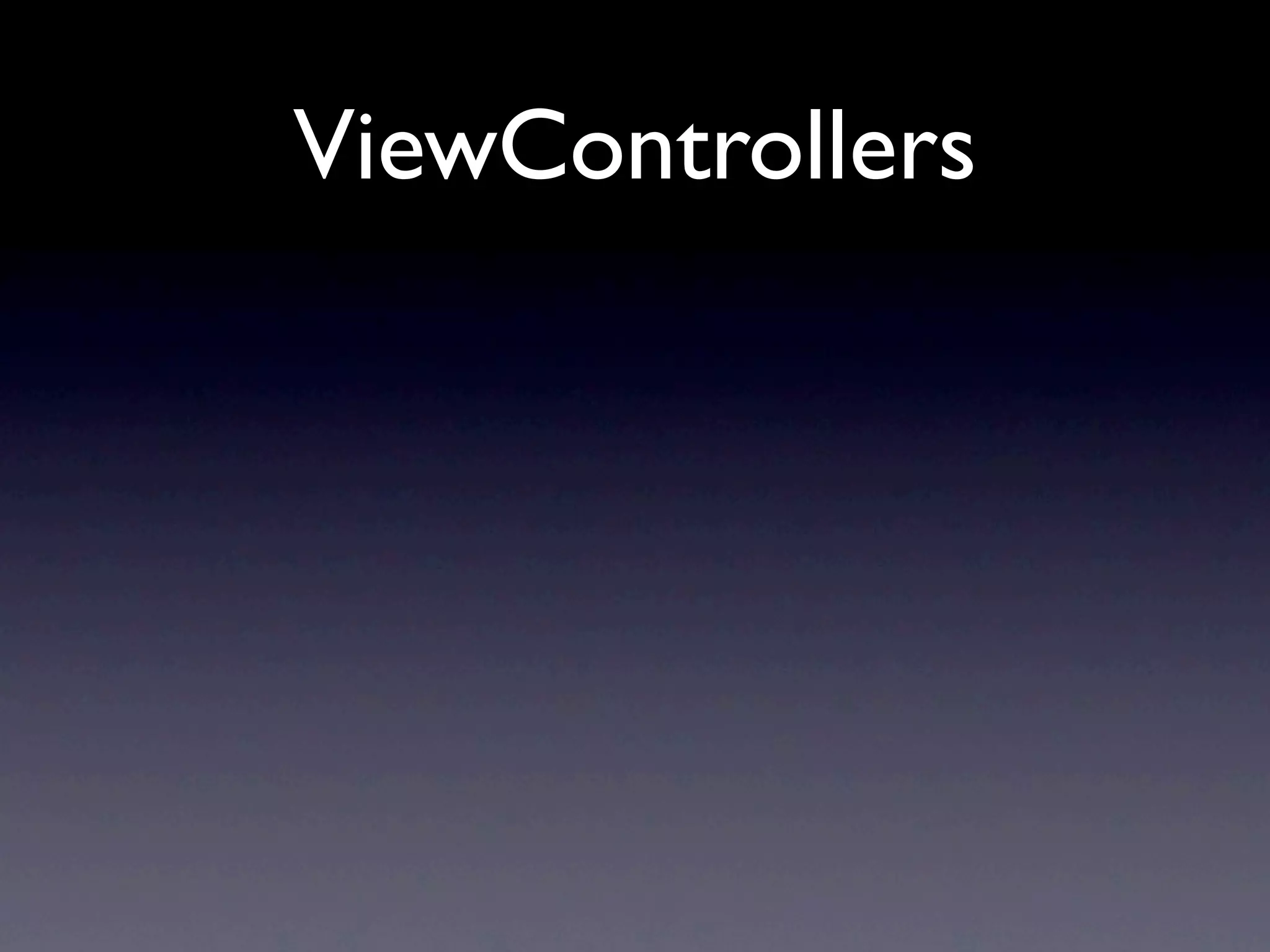 ViewControllers
 