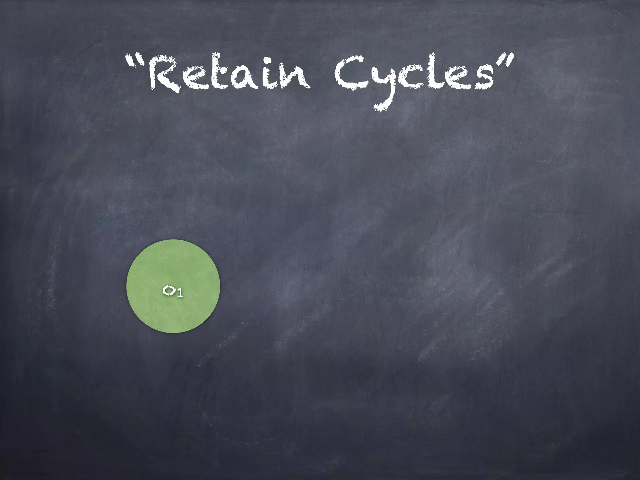 “Retain Cycles”
o1
 