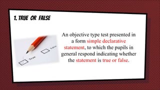Objective and Essay Test | PPTX