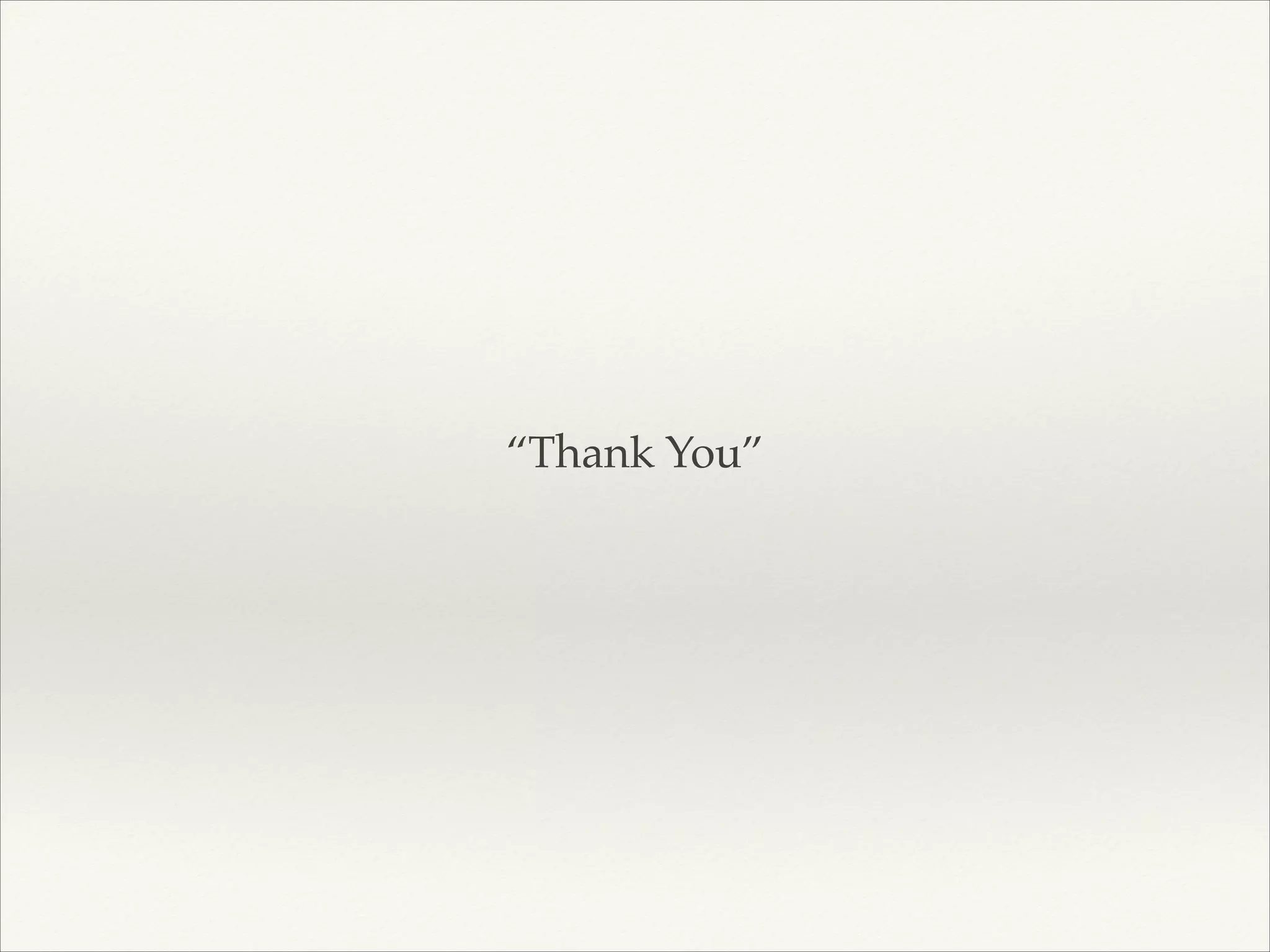 “Thank You” 
