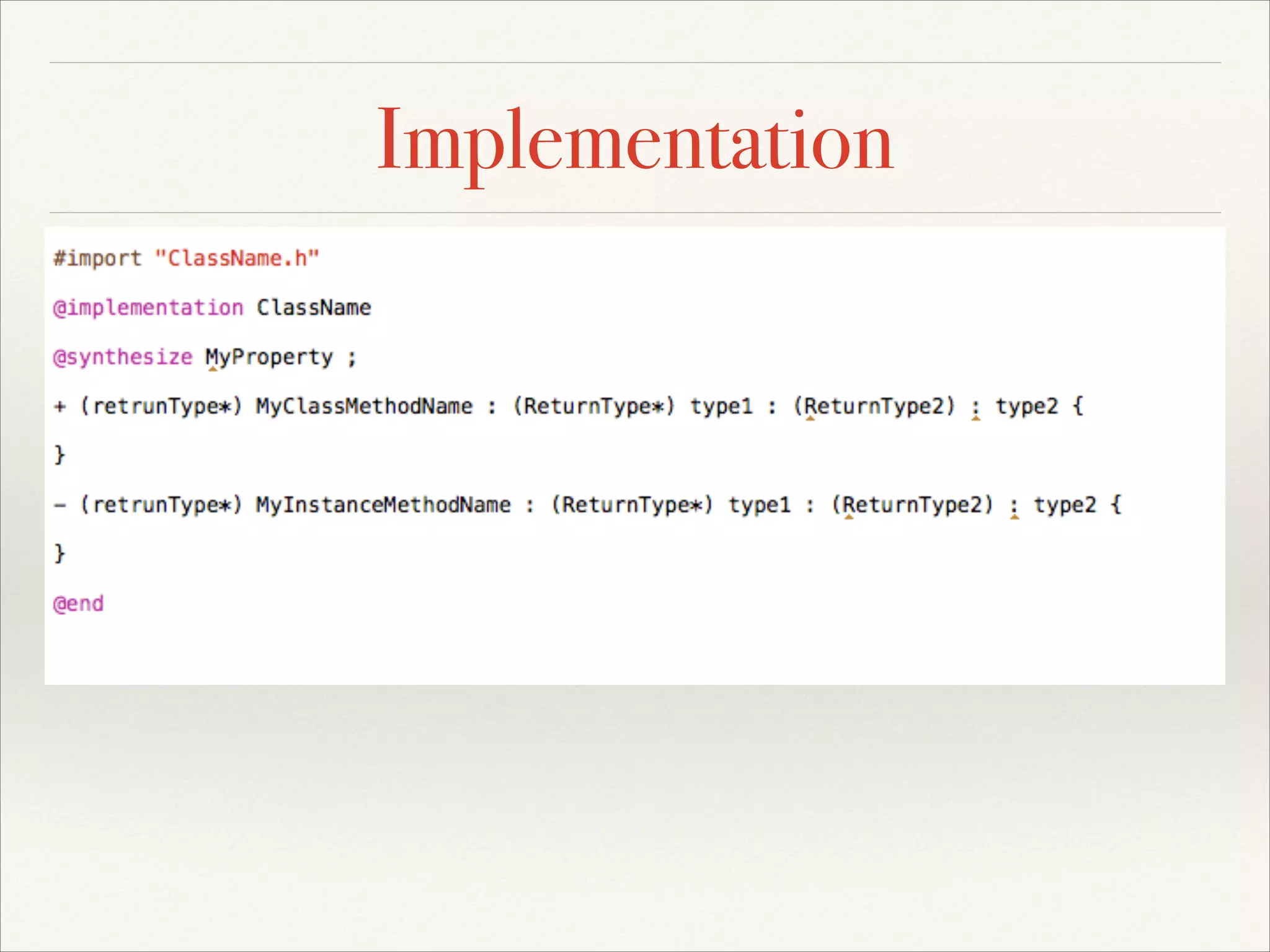 Implementation 