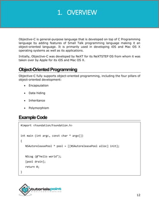 Objective c tutorial | PDF