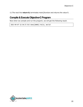 Objective c tutorial | PDF