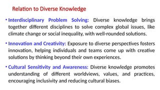 Rounded Knowledge Objective Knowledge, Subjective Knowledge, Contextual Knowledge ...