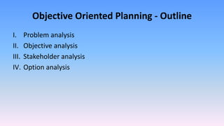 Comprehensive Guide to Objective Oriented Planning and Project ...