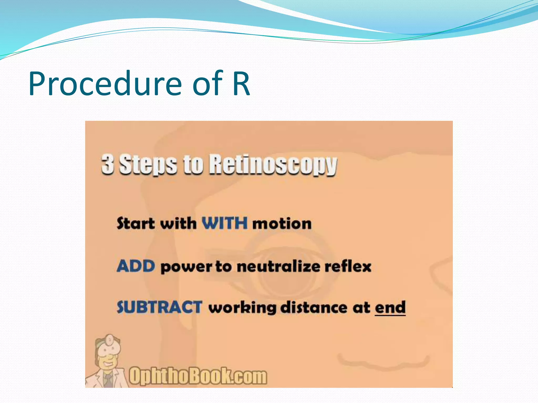 Procedure of R
 
