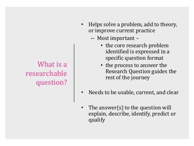 Research question and hypothesis ppt picture