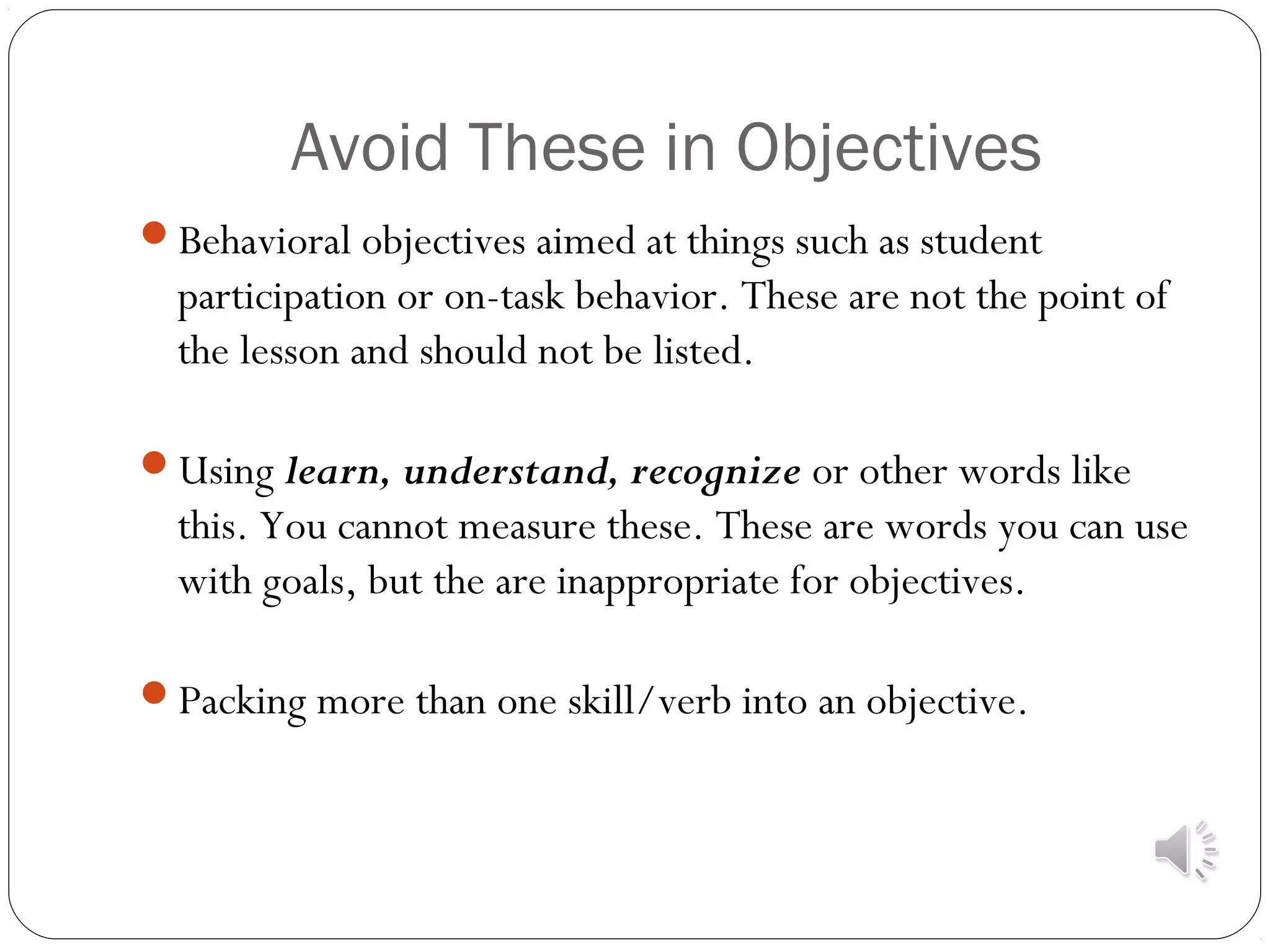Objectives and assessment | PPT