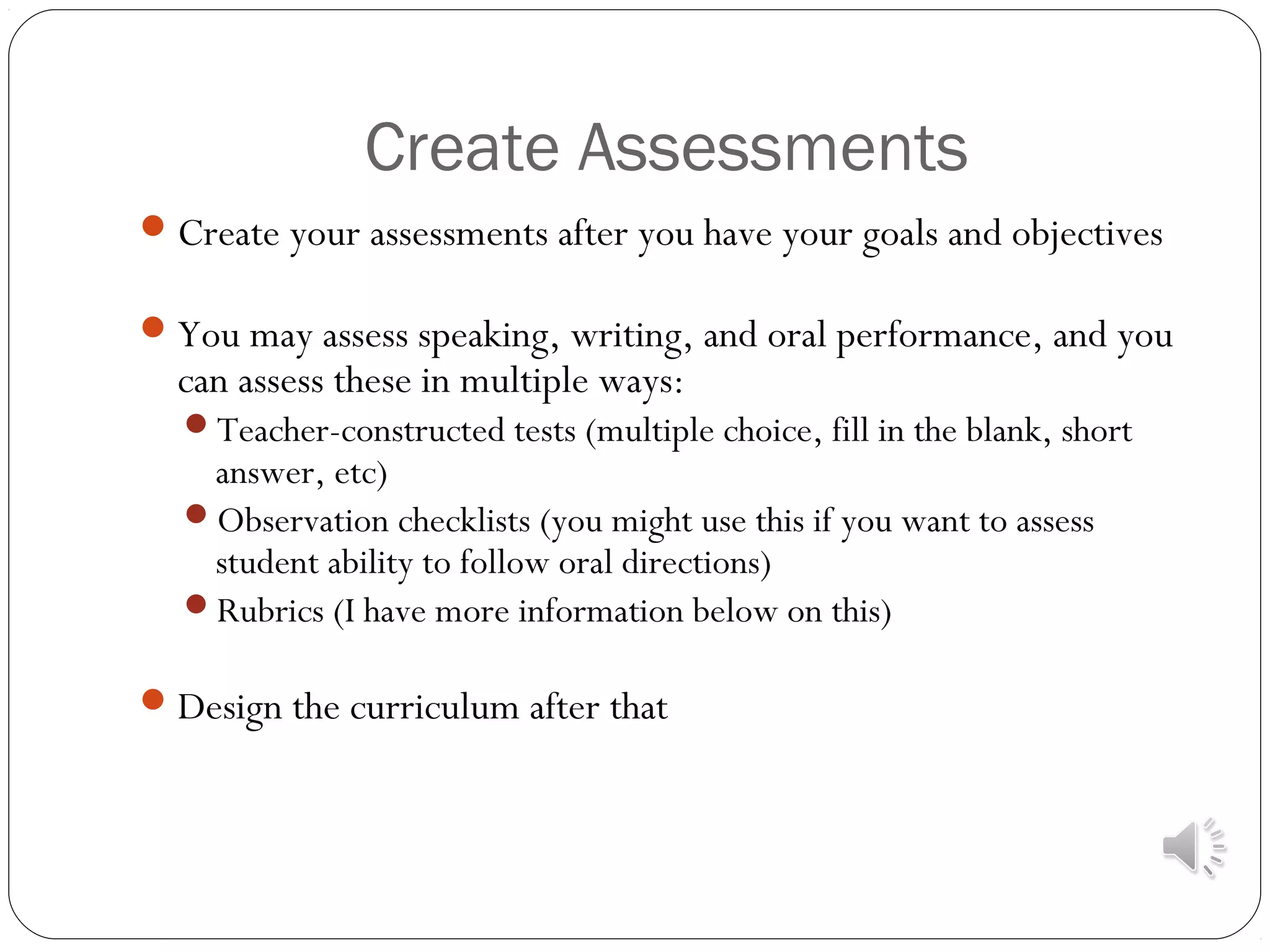 Objectives and assessment | PPT