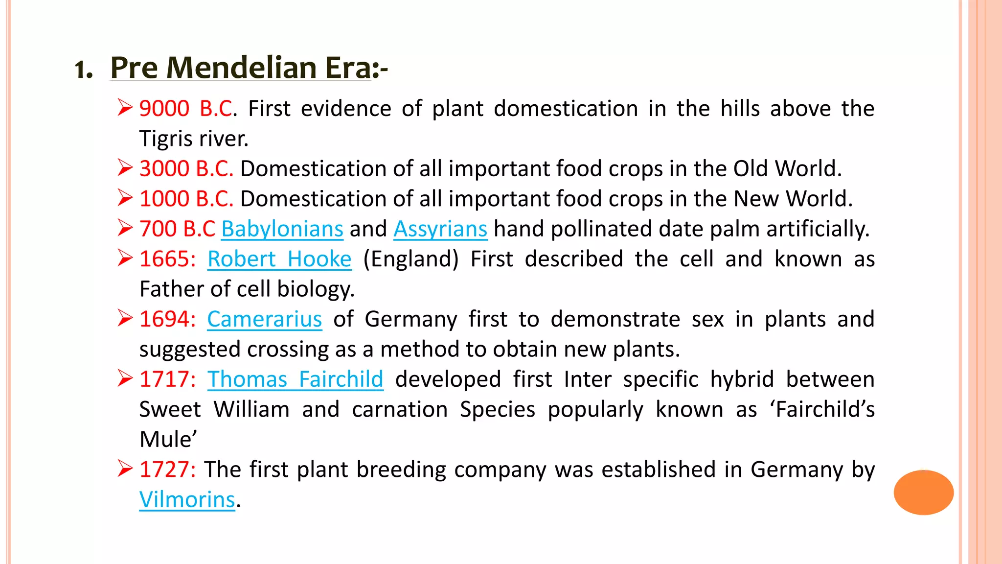 Plant Breeding - Objectives and History | PPT