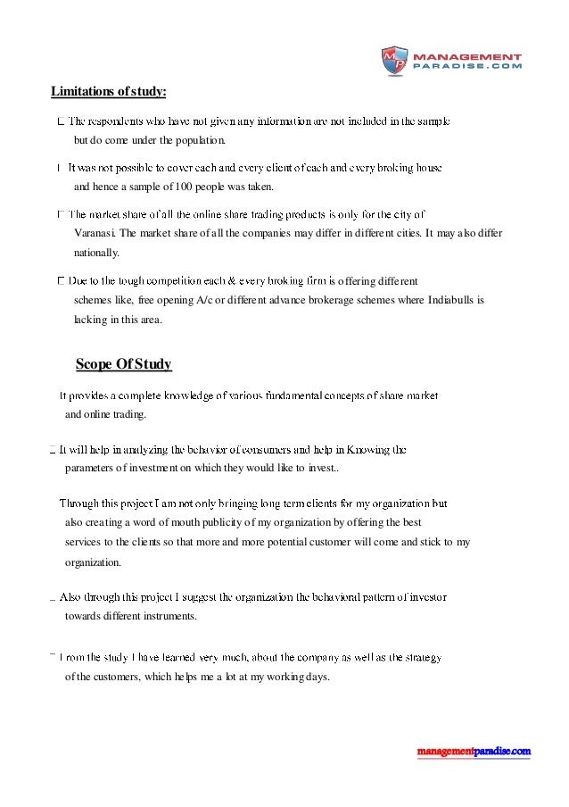 Objectives of online trading system