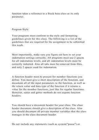 Objectives Assignment 09 Applications of Stacks COS.docx