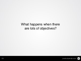 productpanda.com55
What happens when there
are lots of objectives?
 
