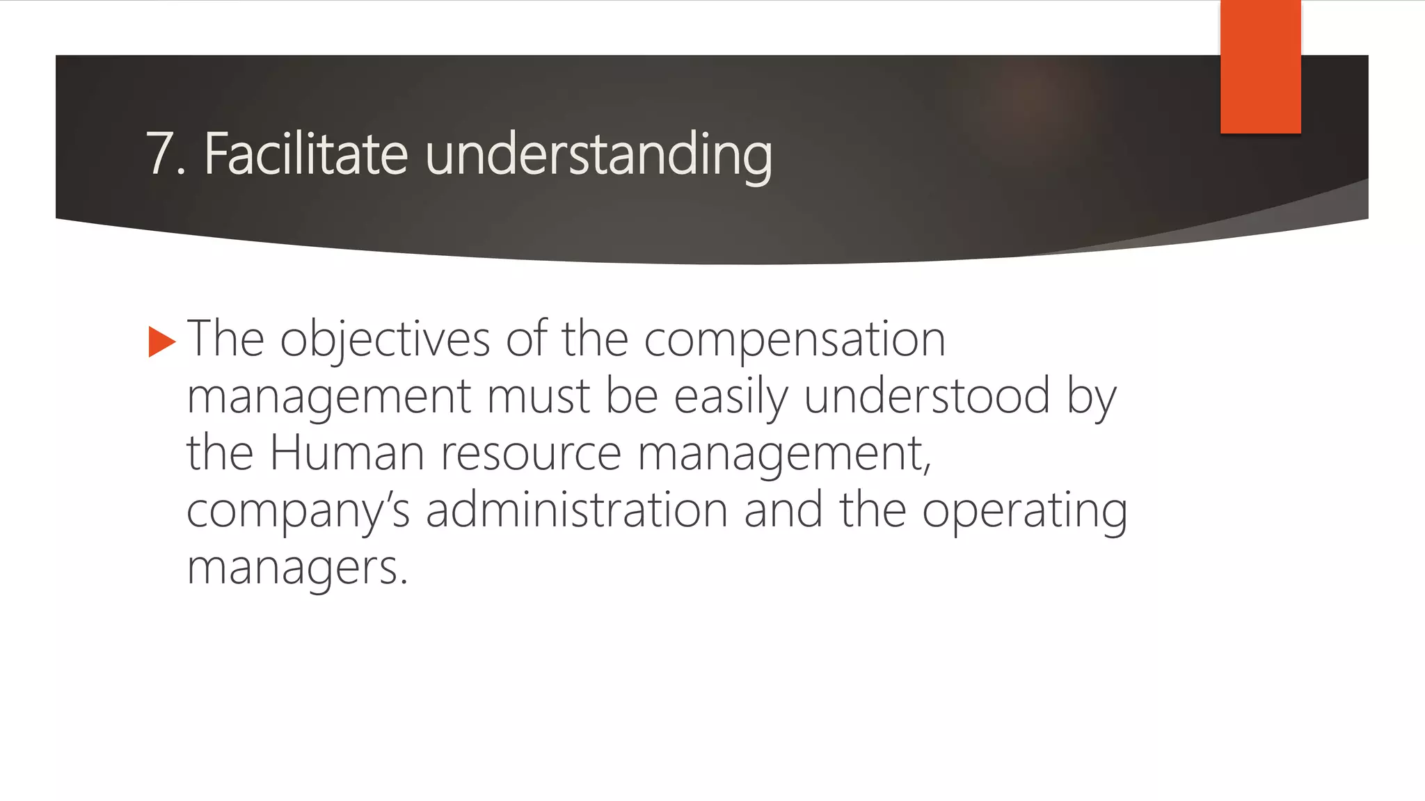 Objectives of compensation management | PPT