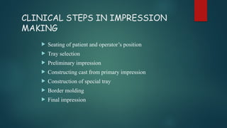 OBJECTIVES OF IMPRESSION MAKING IN .pptx