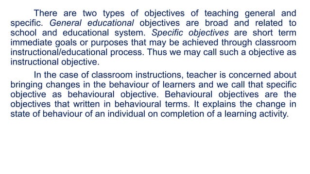 Objectives of teaching mathematics & Blooms Taxonomy | PPTX