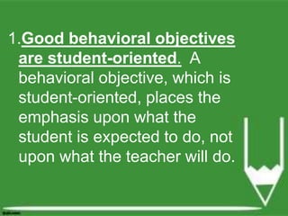 Objective specification | PPTX