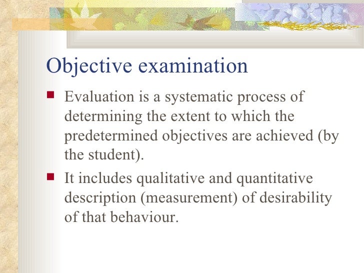 Objective Test Guide
