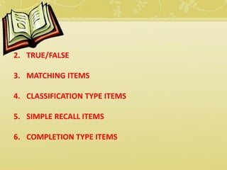 Objective type test | PDF | Standardized Testing | Educational Assessment