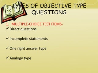 Objective type test | PPT