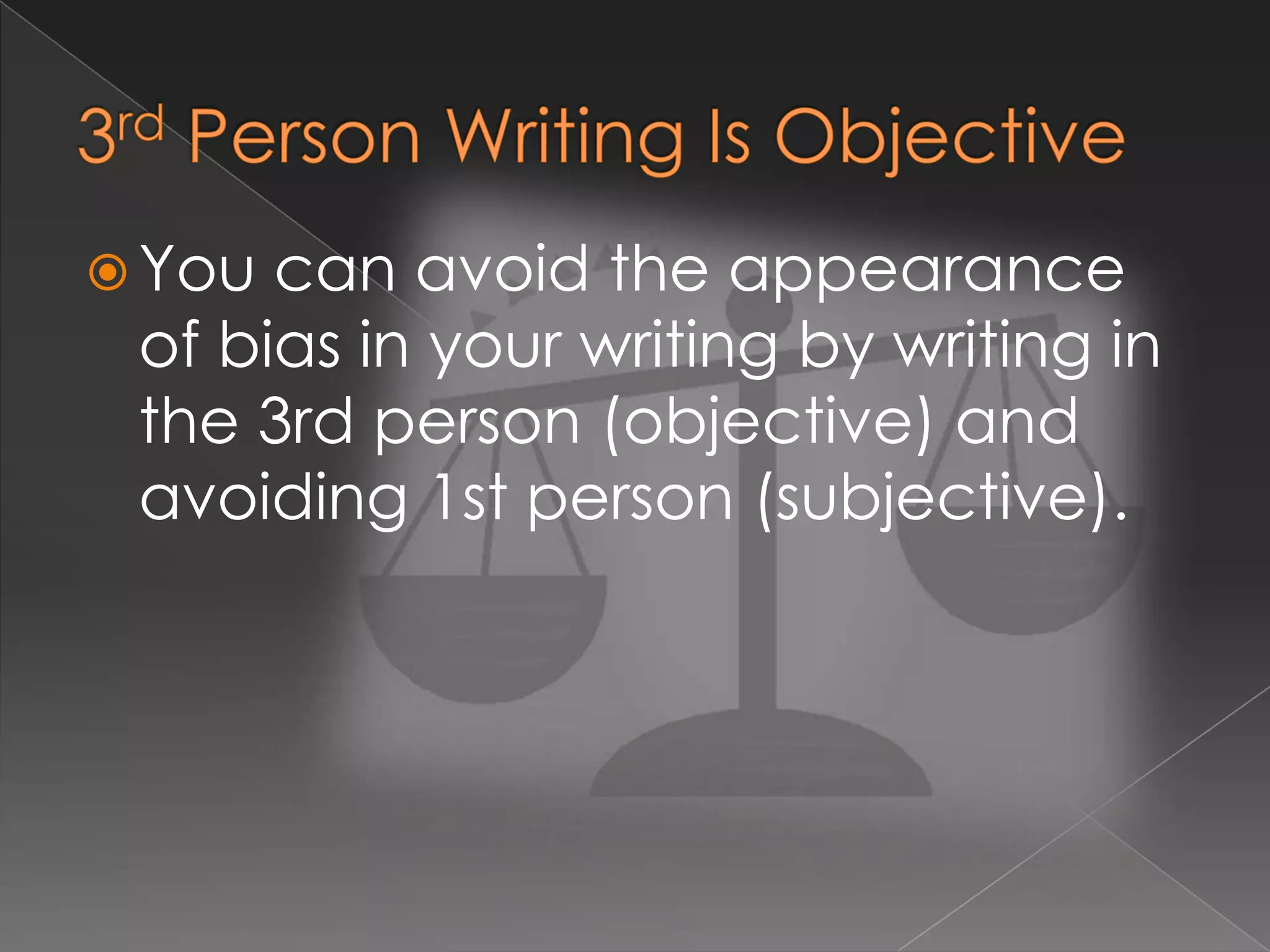Objective Writing | PPT
