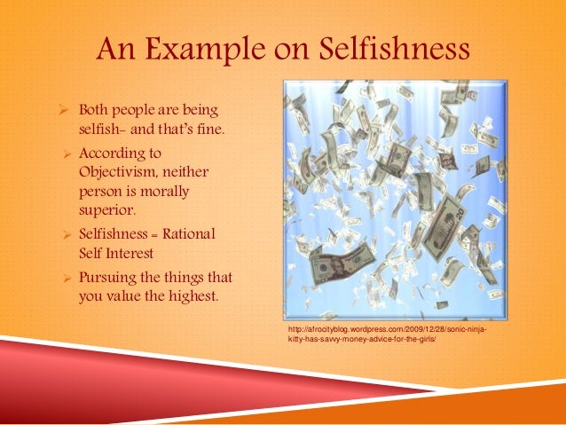 essay on selfishness