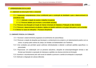 Objectivos do proj educ actualizados