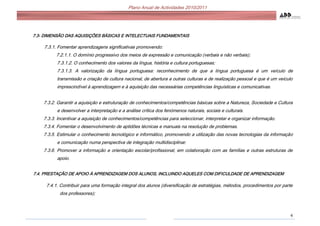 Objectivos do proj educ actualizados