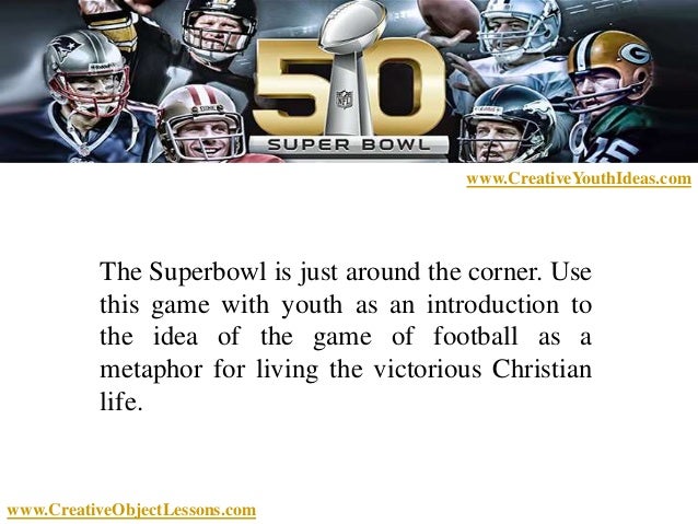 Object Lesson A Christian Superbowl Challenge object-lesson-a-christian-superbowl-challenge