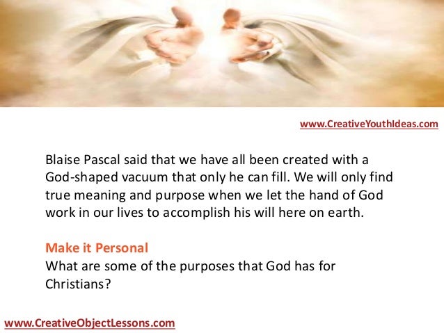 Object Lesson For Kids The Hand Of God At Work Within Us