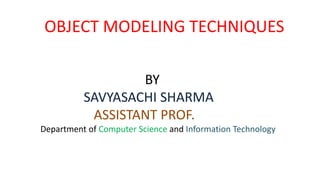 Object modeling techniques by savyasachi | PPTX | Programming Languages ...