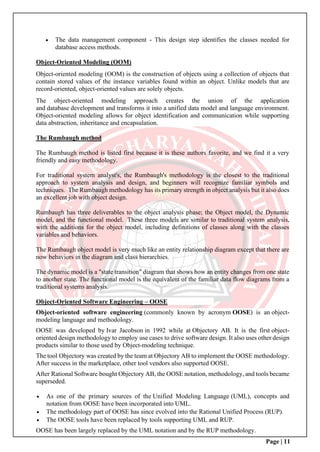 Object oriented analysis and design unit- i | PDF