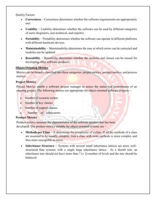 Object oriented analysis and design unit- v | PDF