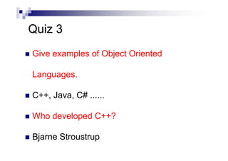Object oriented concepts | PPT