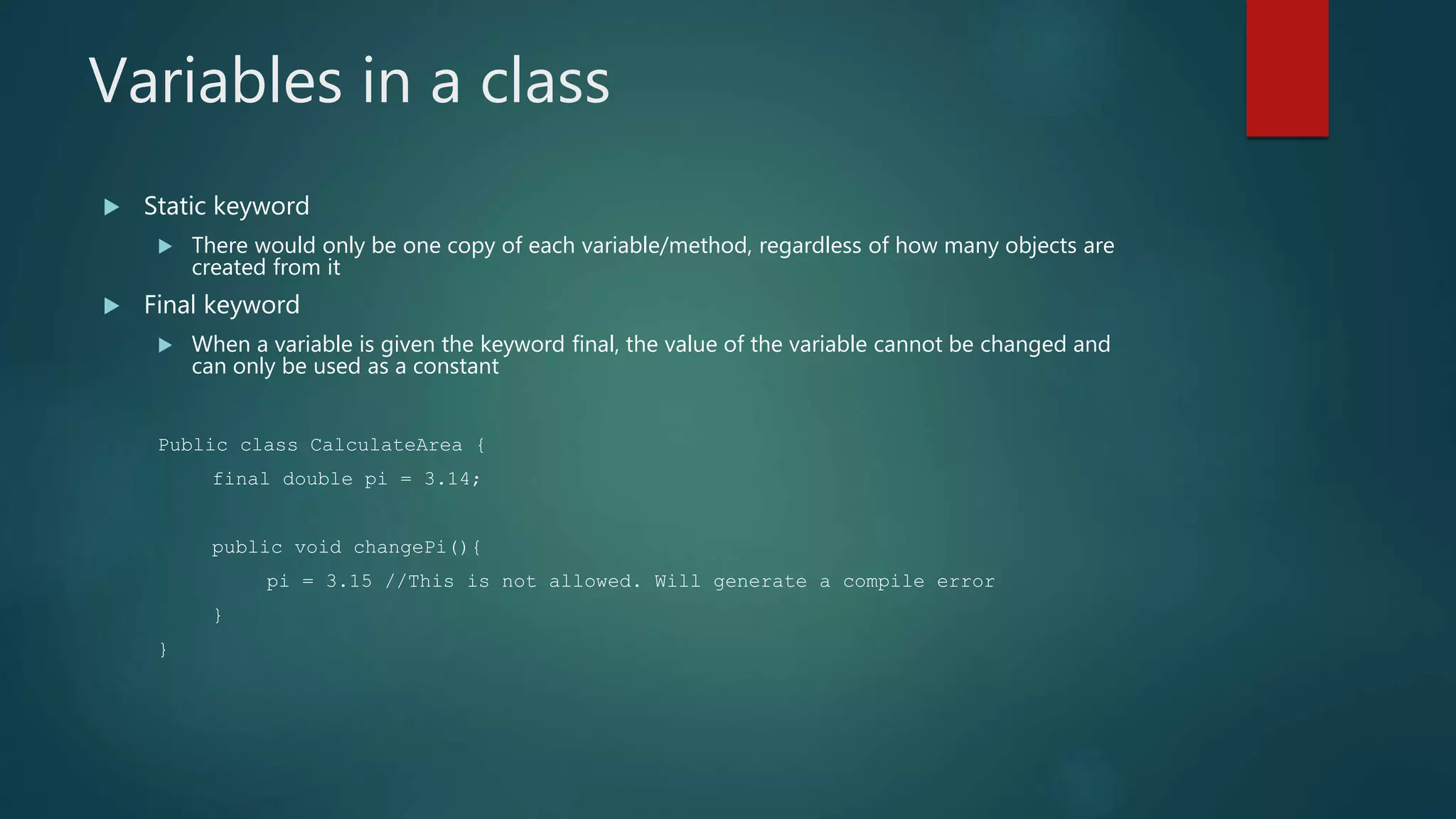 Object oriented concepts | PPT