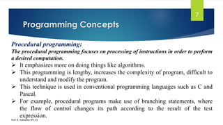 Object oriented concepts ppt | PDF | Programming Languages | Computing