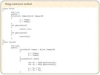 Using constructor method.
 